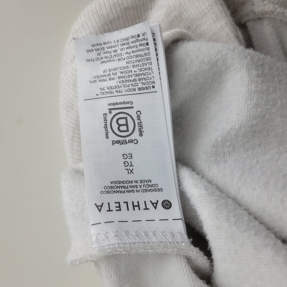 Athleta Apollo Crewneck Kangaroo Pocket Front Oversized Boxy Dolman Sweater - Picture 16 of 16